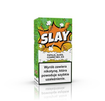 SALT SLAY 10ml - Papaja Aloes Czarny Bez Ice #